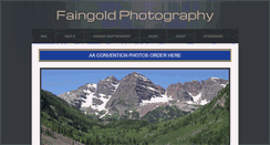 Desktop Screenshot of faingoldphoto.com