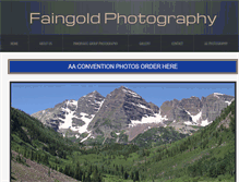 Tablet Screenshot of faingoldphoto.com